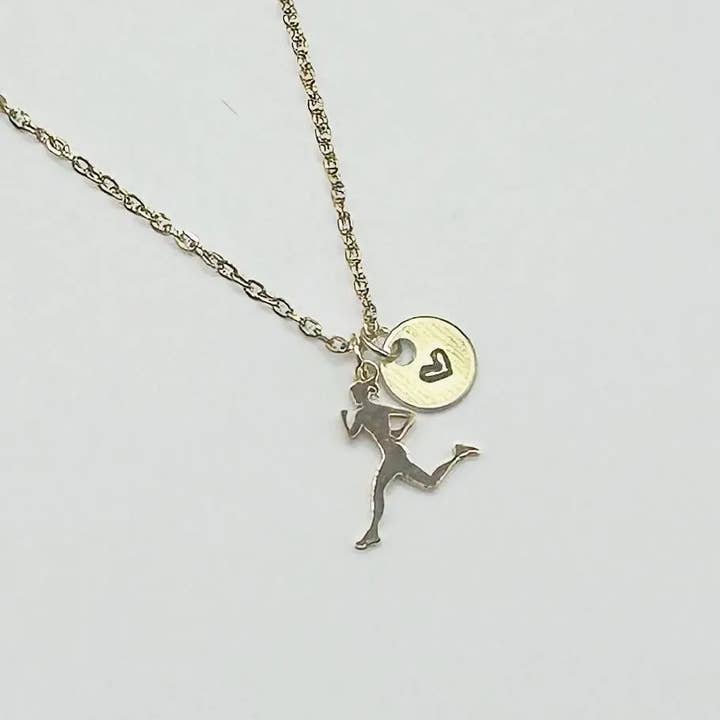 Little Happies Co - Wholesale Pendant/Charm Necklace - Personalized Runner Gift | Track & Field Team Gifts for Girl1