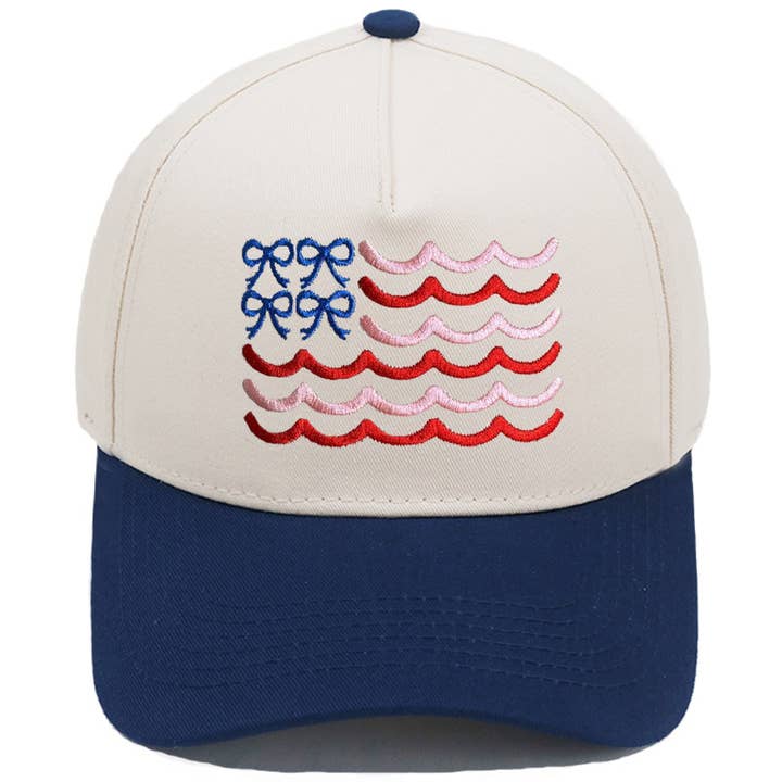 MKS America - Wholesale Baseball Cap - Women's - Bow wave trucker hat ribbon cap12