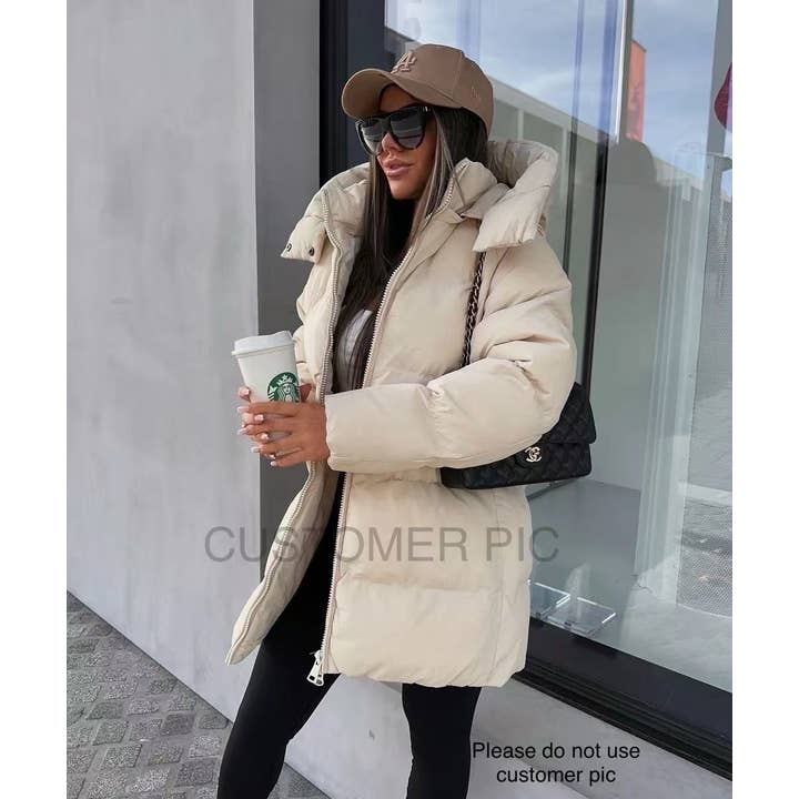 Piumino MI-Lungo Oversize FC7571 per la vendita all'ingrosso da parte di Copperose