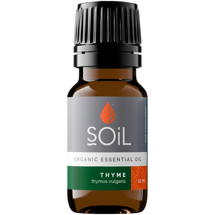 Organic Thyme Essential Oil (Thymus Vulgaris) 10ml for wholesale by SOiL Organic Aromatherapy