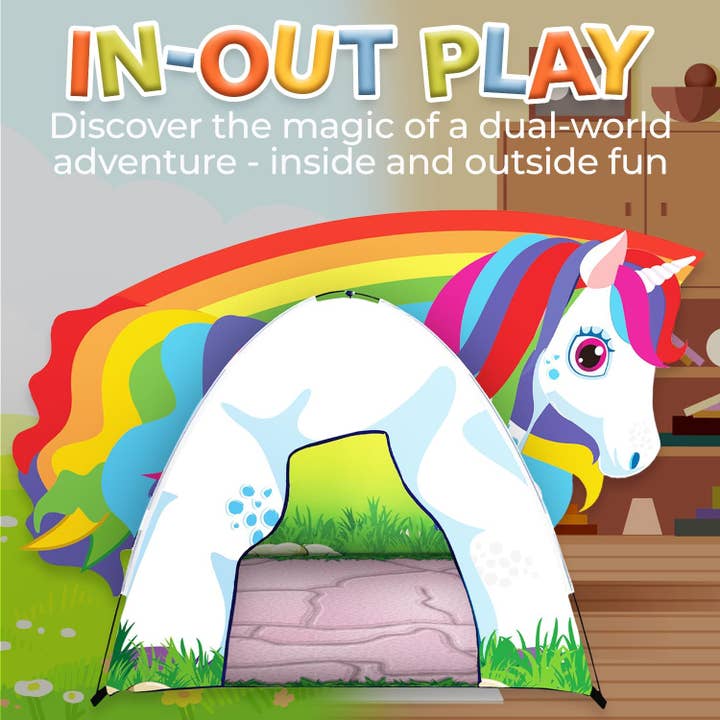 Toysical - Wholesale Tent - Kids - Unicorn Kids Play Tent with Princess Playhouse