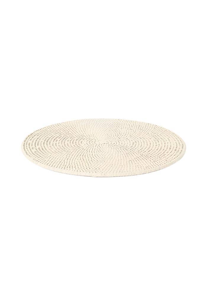 Madame Smart Ltd – wholesale Placemat – Round & Round Rattan Placemat Sand Colour - Set of 44