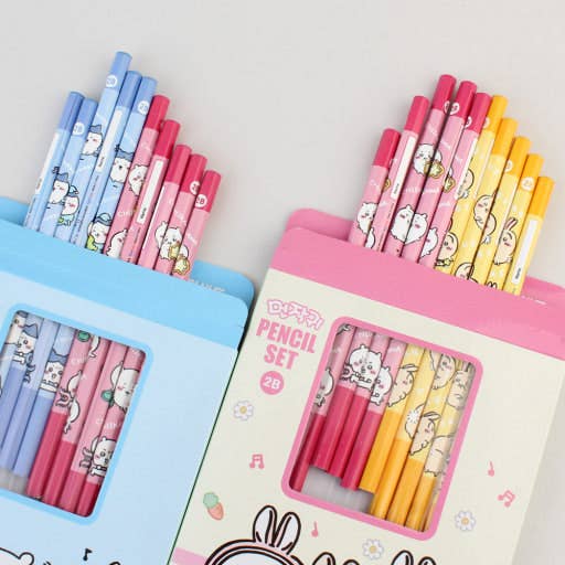 K-Wonderland - Wholesale Pencil - Chiikawa Character Pencil Set – 5 pcs / 10 pcs5