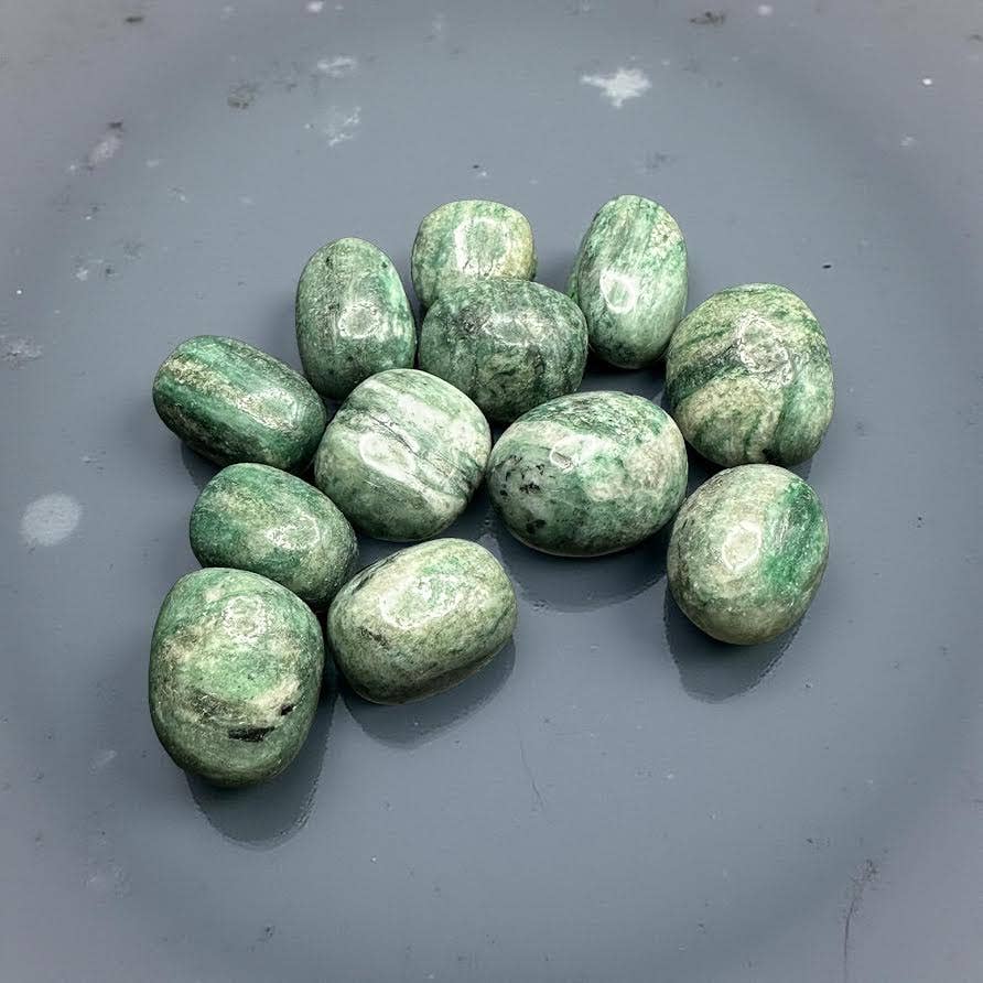 Crystal Deal· Wholesale Crystals & Gifts - Wholesale Spiritual Stone/Crystal - Green Fuchsite Tumbled Stone Bag 1/2 lb1