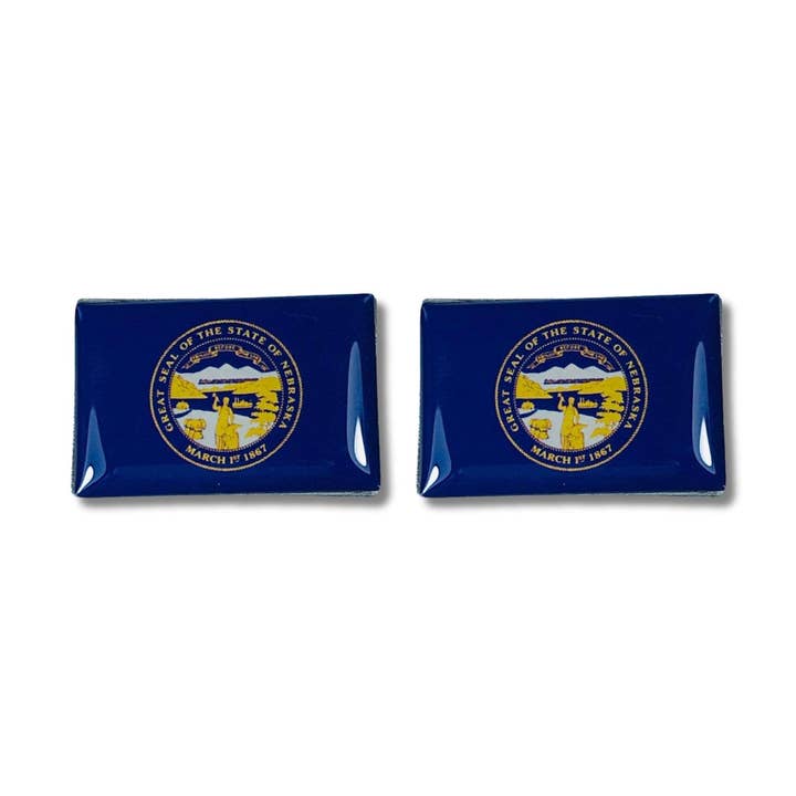 Manchetknapper - Nebraska State Flag - USA for engroshandel hos Astur Pins