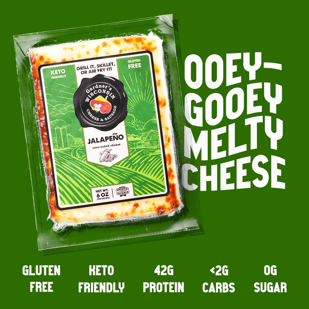 Gardner's Wisconsin Cheese and Sausage - Wholesale Cheese - Jalapeno Oven-Baked Cheese2