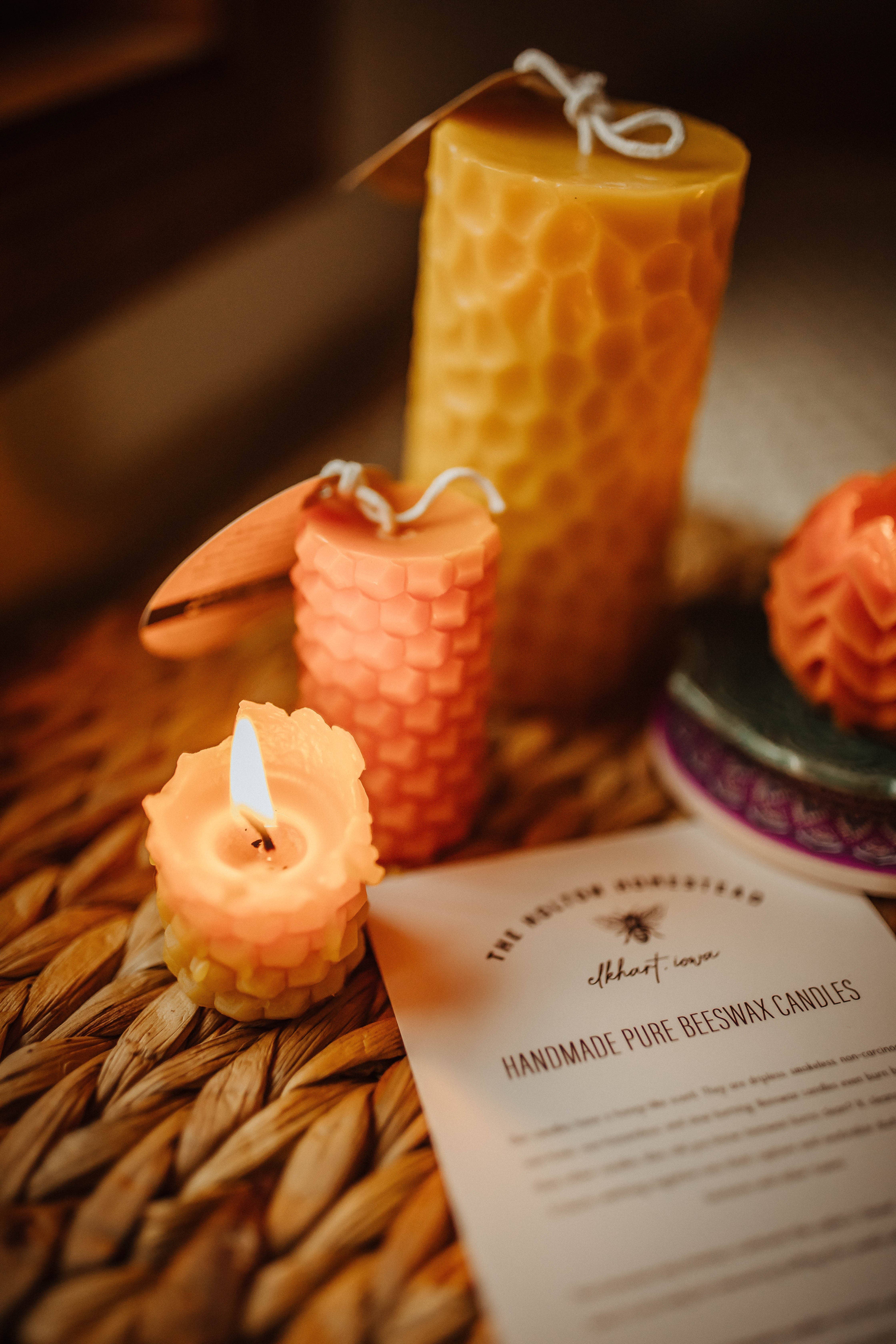 The Holton Homestead - Wholesale Pillar Candle - Beeswax pillar candle 'Bobby"7