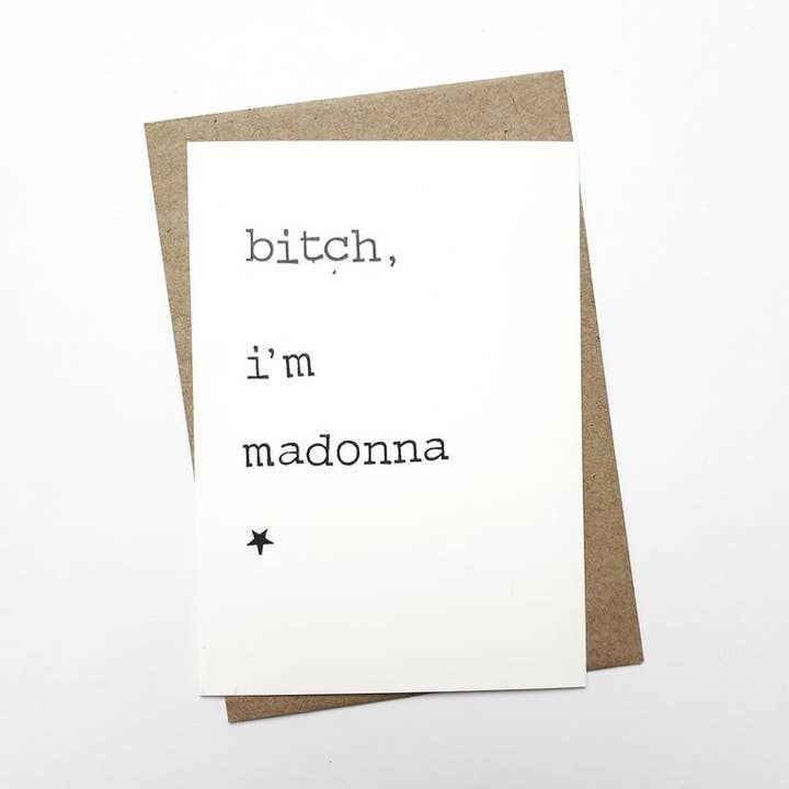 Perra, SOY Madonna para venta al por mayor de By Mar Postcards