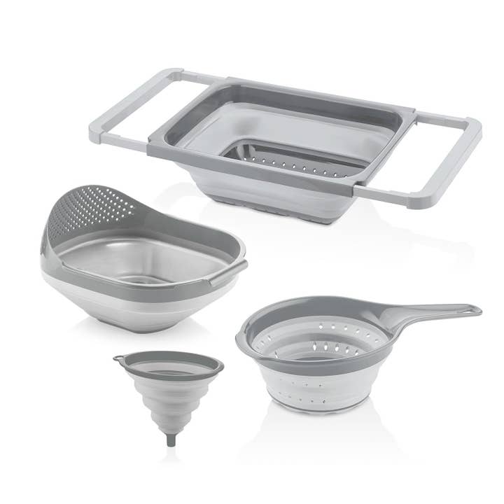 Collapsible Colander And Strainer Set (Set of 4) for wholesale by TURGLA HOME