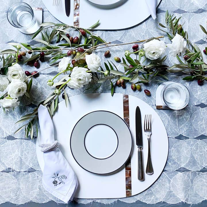 Von Gern Home - Wholesale Napkin ring - 3 Ring Pearl Napkin Rings1