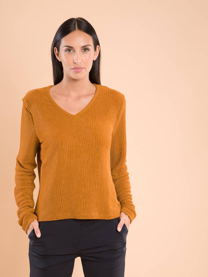 Ibiza Caramel Sweater for wholesale by HBT