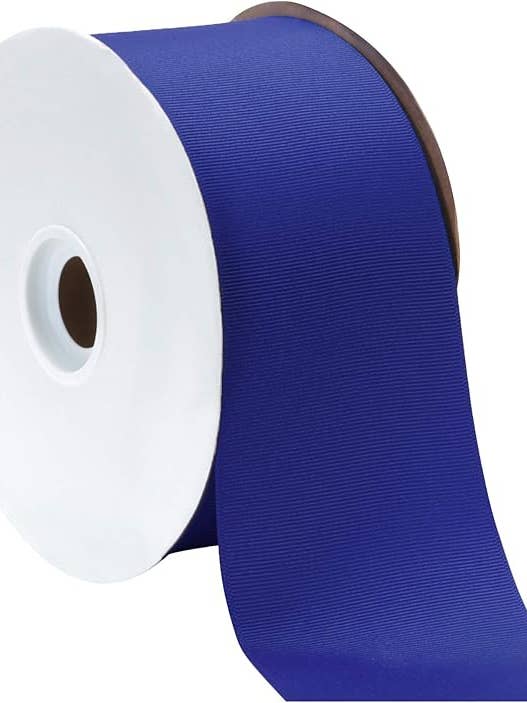 Grosgrain Electric Blue 3" x 50 Yards for wholesale by Berwick Offray Ribbon