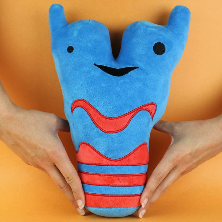 I Heart Guts | Organ Plushies Wholesale – Großhandel Kuschel-/Plüschtier – Kind & Baby – Larynx + Trachea Plüsch - Hört sich gut an!