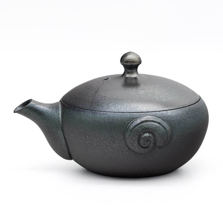 Tezumi - Wholesale Tea Pot - Japanese Houhin - 澤田朋大 Sawada Tomohiro - Metallic Tokoname-yaki Handleless Teapot - 150ml0