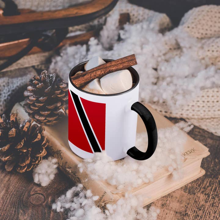 3dRose - Wholesale Coffee Mug - 3dRose, Flag of Trinidad and Tobago - red white black diagonal - The Sun-Sea-Sand Banner - South America, Mug