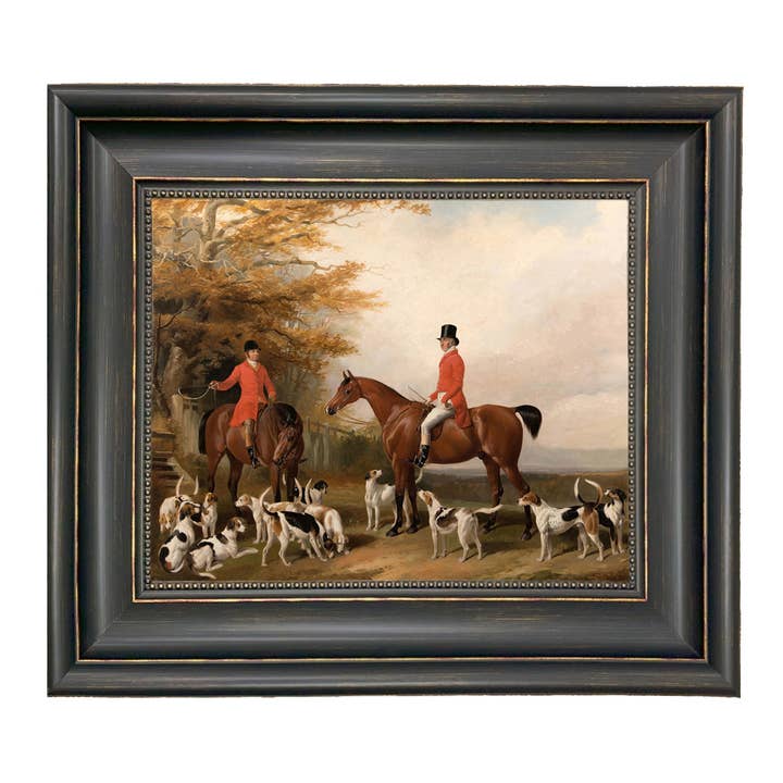 Madison Bay Co. - Historical Home Decor Reproductions - Wholesale Art Print - The Meeting Fox Hunt Scene Vintage Painting Print on Canvas53