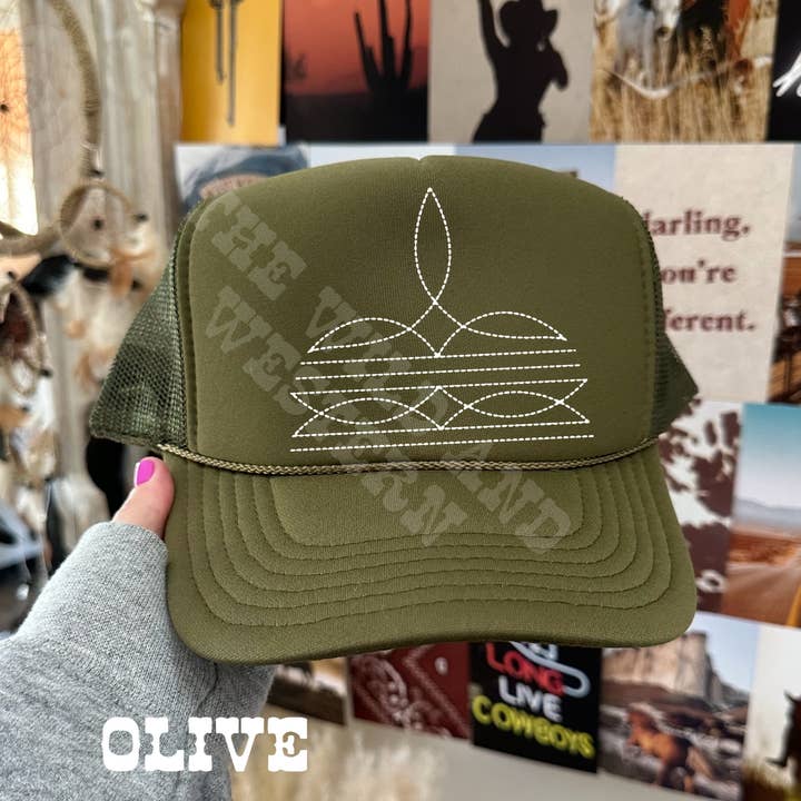Cappello Boot Stitch Trucker per la vendita all'ingrosso da parte di The Wild and Western