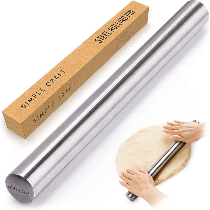 Zulay Kitchen - Wholesale Rolling Pin - Premium Rolling Pin For Making Cookies, Pastries and More