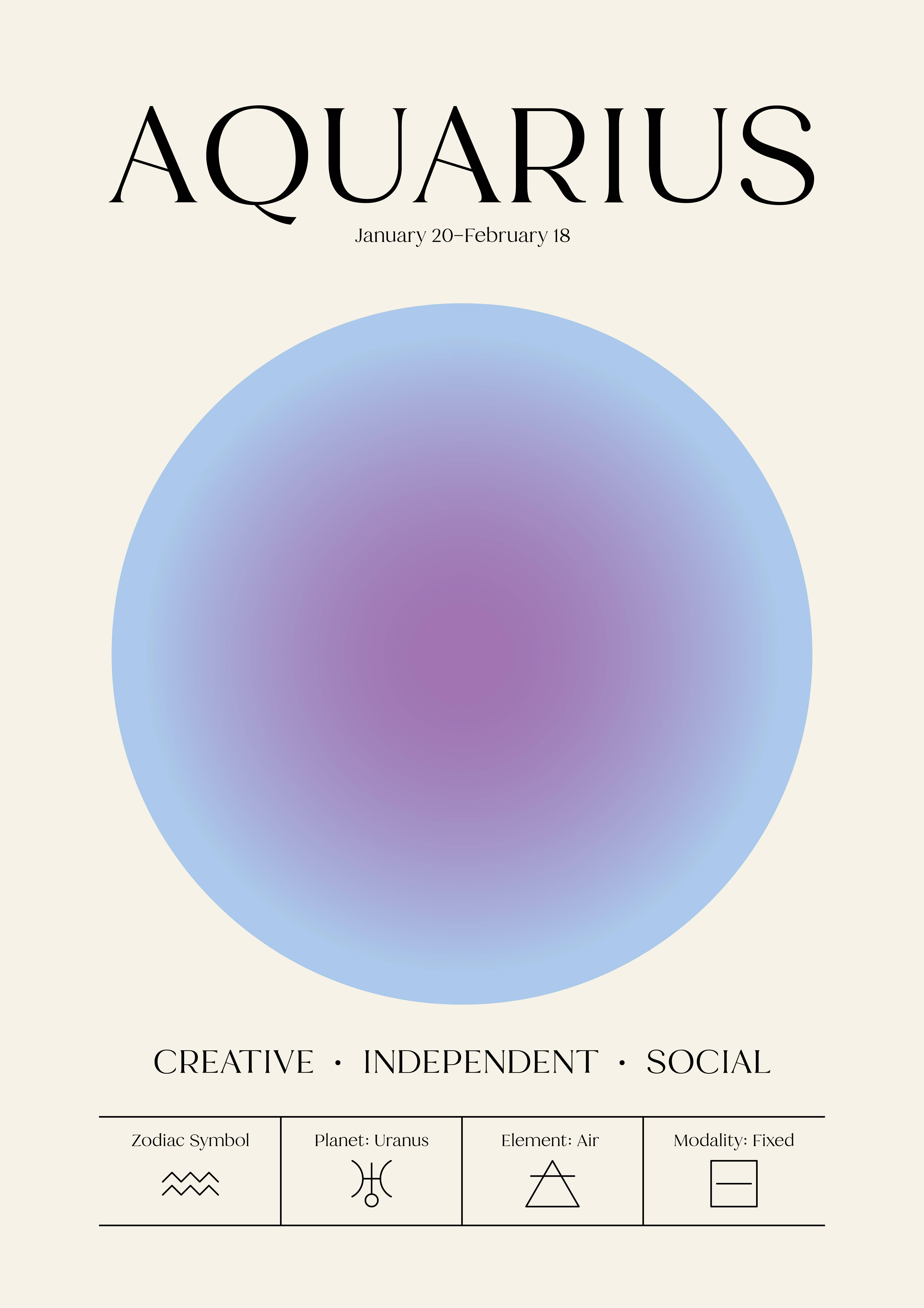 Little Viper Co - Wholesale Art Print - Zodiac Aura Astrology Star Sign Celestial Print 1