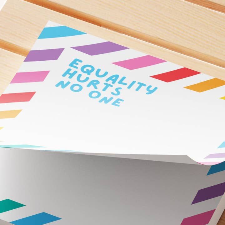 Shemazing Designs - Wholesale Sticky Notes - Equality Hurts No One Sticky Notes – Pride Gift0