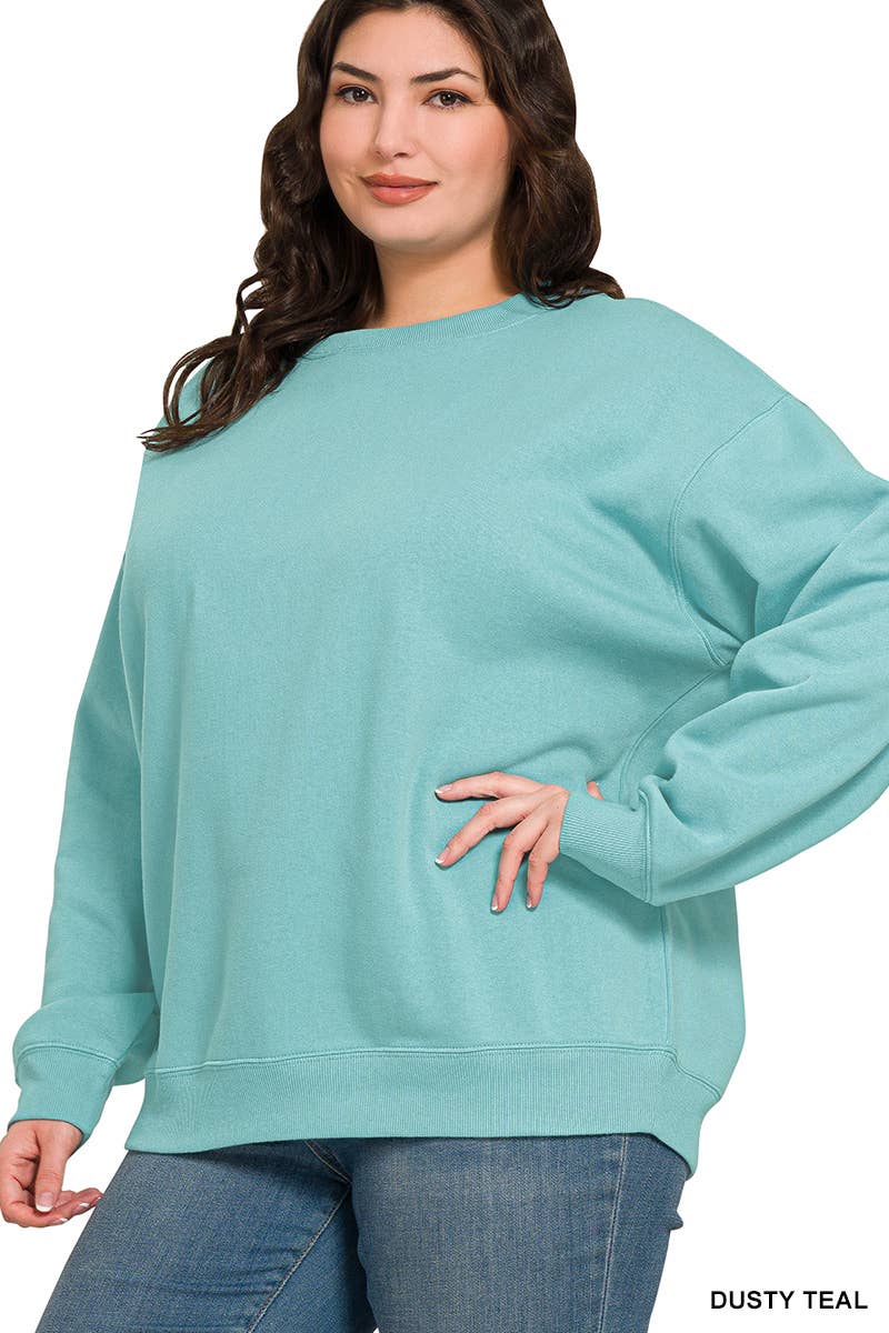 42POPS - Vendita all'ingrosso Felpa - Donna - Felpe girocollo in pile Plus1