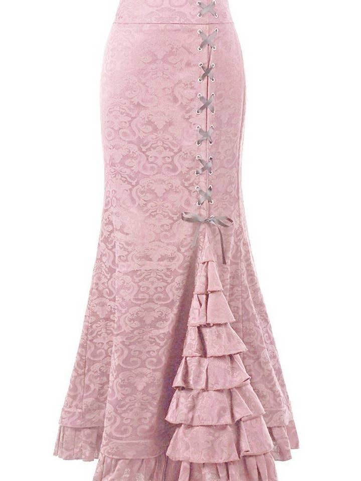 NINEXIS - Wholesale Skirt - Women's - CWBLS00711_2024 HALLOWEEN STEAMPUNK MERMAID GOTHIC SKIRT6