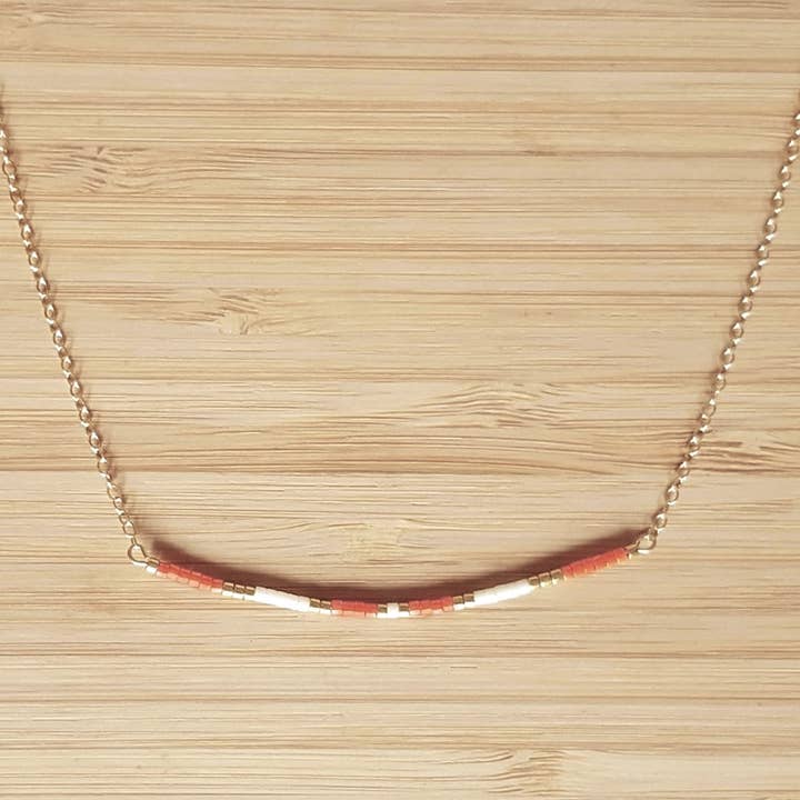 Ola Orange necklace for wholesale by C'cedille