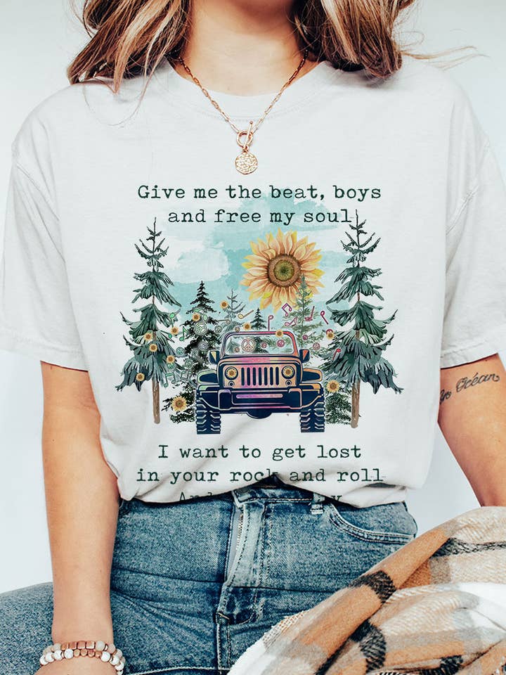 GIV MIG RYTMEN, DRENGE OG BEFRI MIN SJÆL, JEEP, SKOV BEKLÆDNINGSGENSTAND for engroshandel hos COLORBEAR