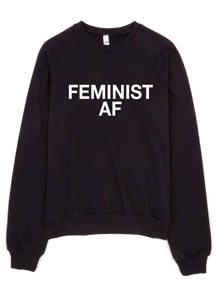 Feminist AF Sweatshirt for wholesale by DEAR KATE