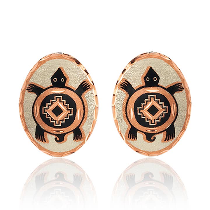 COPPER ARTS INC. – Engroshandel Ørestikkere – SL 79 Håndlavede Turtle Stud øreringe