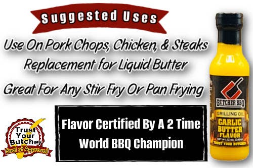 Butcher BBQ Inc - Wholesale Cooking Oil - Grilling Oil Garlic Butter Flavor / Turkey Injection2