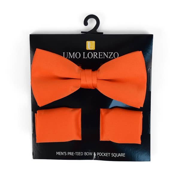 Selini New York - Wholesale Bow Tie - Men's - 100% Poly Satin Men's Banded Bow Tie and Hanky5