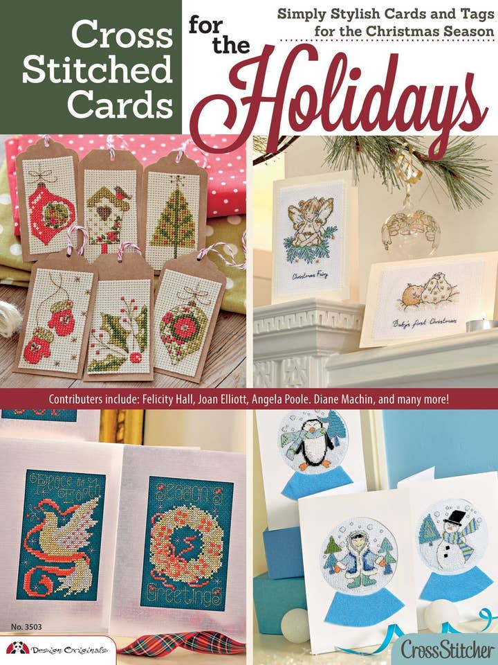 Cross Stitched Cards for the Holidays - Stylish Cards & Tags for wholesale by Fox Chapel Publishing