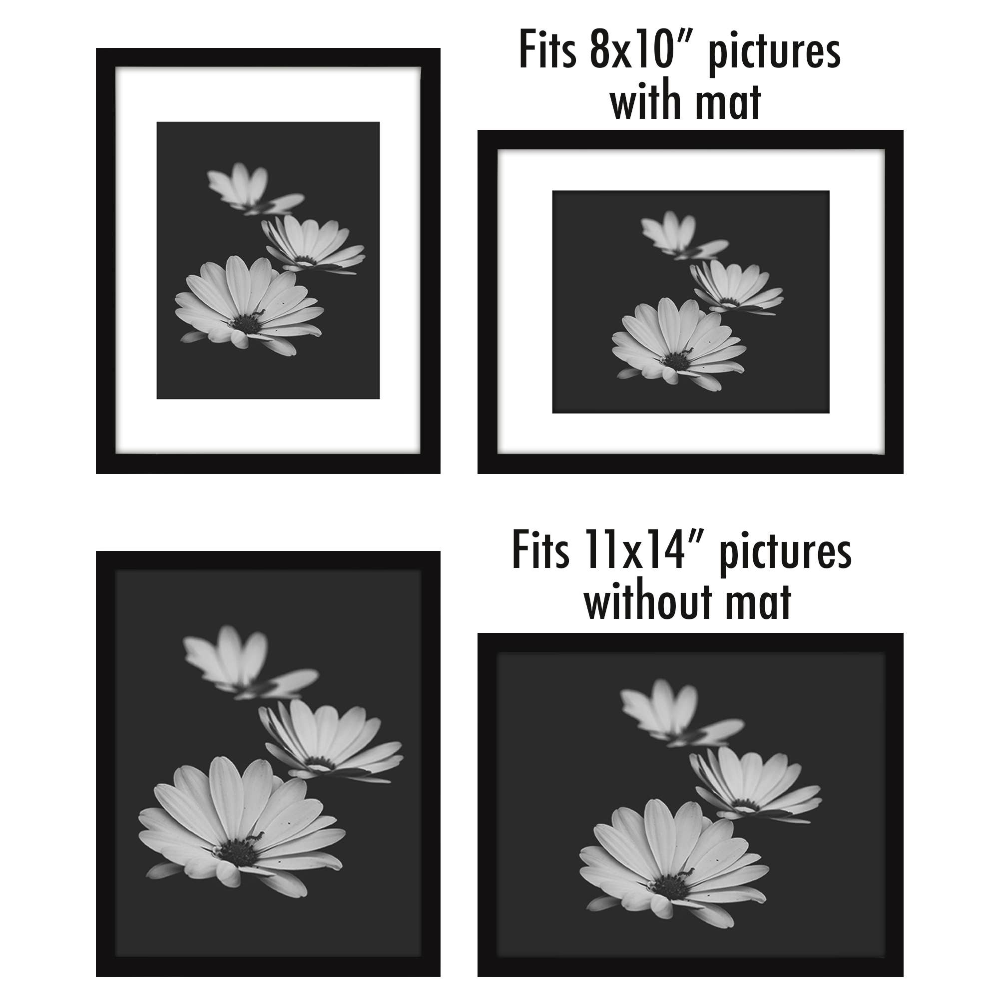 Americanflat - Wholesale Picture Frame - Americanflat Picture Frame with Mat Slim Molding (5 Pack)7