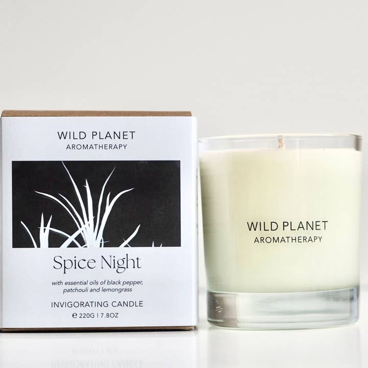 Bougie Spice Night pour la vente par Wild Planet Aromatherapy