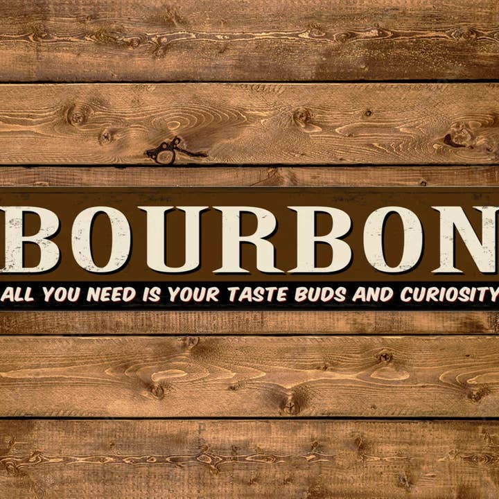 Bourbon-Straßenschild im Vintage-Stil für den Großhandel von Game Time Prints