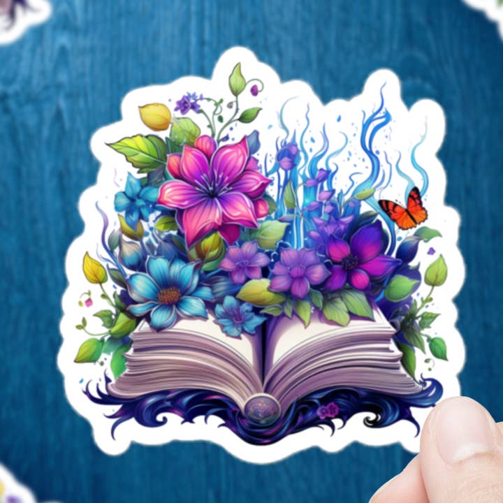 Sticker met mystieke boeken voor wholesale door Mystical Clarity