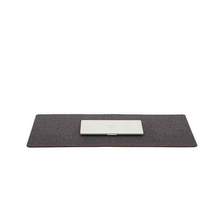 Charcoal Mosen Large Merino Wool Felt Desk Pad for wholesale on Faire