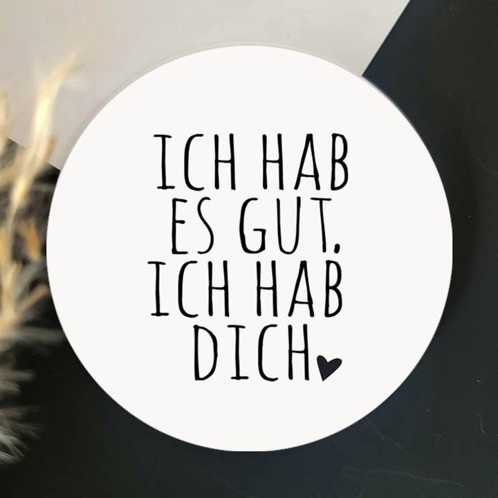 Stor magnet "Jeg har det godt, jeg har dig" for engroshandel hos Farbrausch