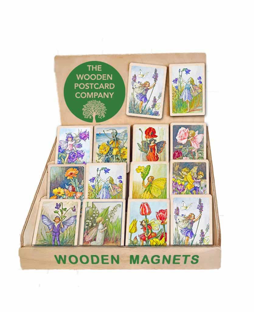 THE WOODEN POSTCARD COMPANY – wholesale Retailer display – Paper & novelty – MAGNETS TABLETOP DISPLAY STAND2