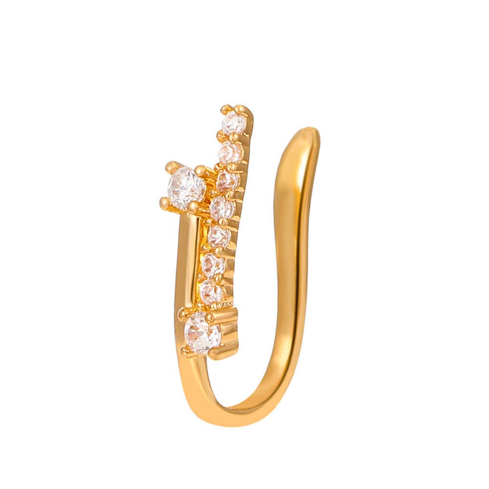 SALINA TRADING INC - Wholesale Neusring - U-vorm Ster Hart Kroon Niet-piercing Neusring30