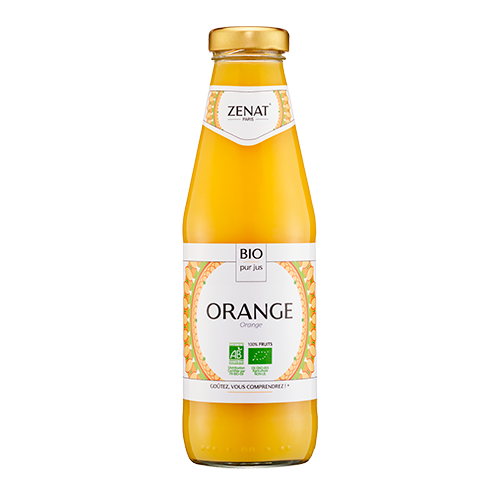 Zenat Paris - Wholesale Fruit Juice - PURE ORGANIC ORANGE JUICE 500ML ZENAT1