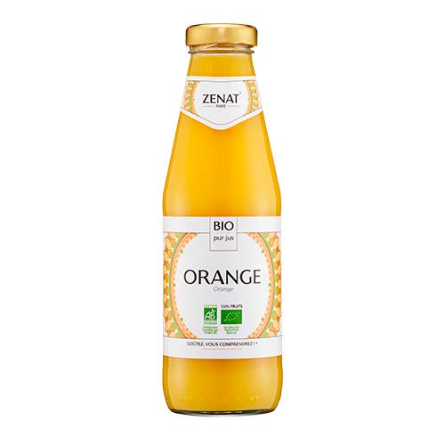 Zenat Paris - Wholesale Fruit Juice - PURE ORGANIC ORANGE JUICE 500ML ZENAT1