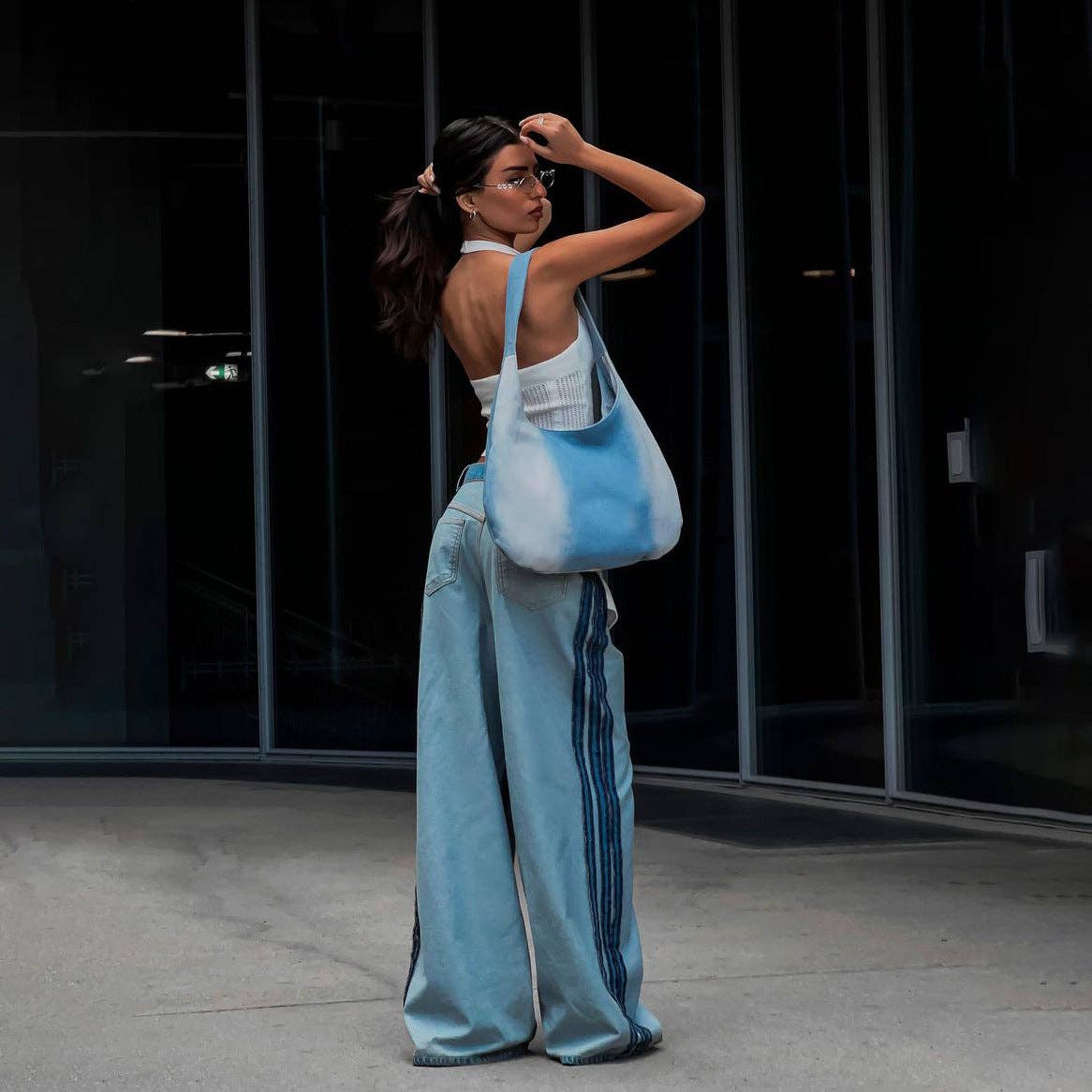 Light Blue Style T  2025 NEW HighWaisted Wide Leg Jeans Chic Summer Comfort for wholesale on Faire9