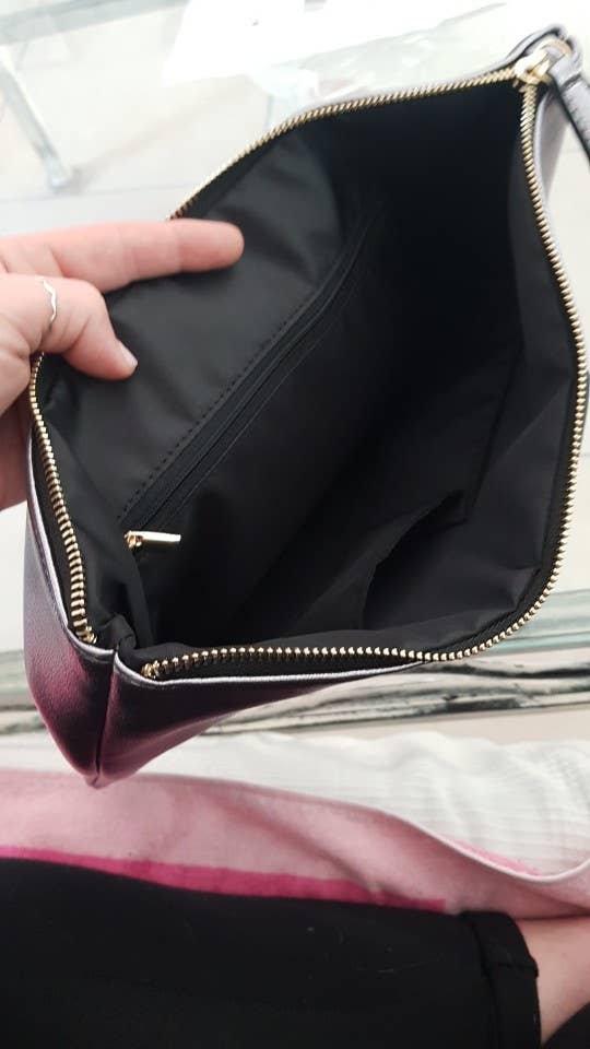 Lily Clothing - Vente Pochette – femme - Pochette à grande capacité en PU doux à paillettes6