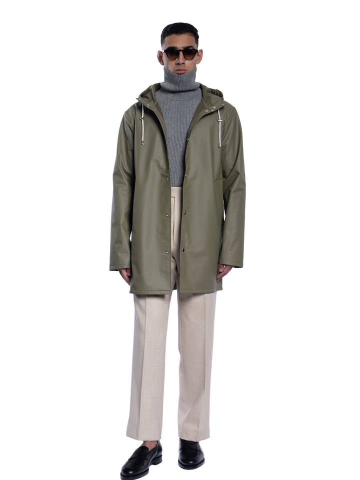 Trawler Coat Olive for wholesale by Baxter Wood Company