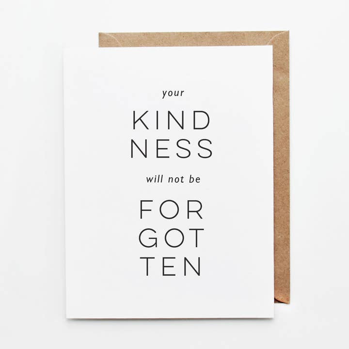 YOUR KINDNESS for wholesale by MINDERSON PRESS