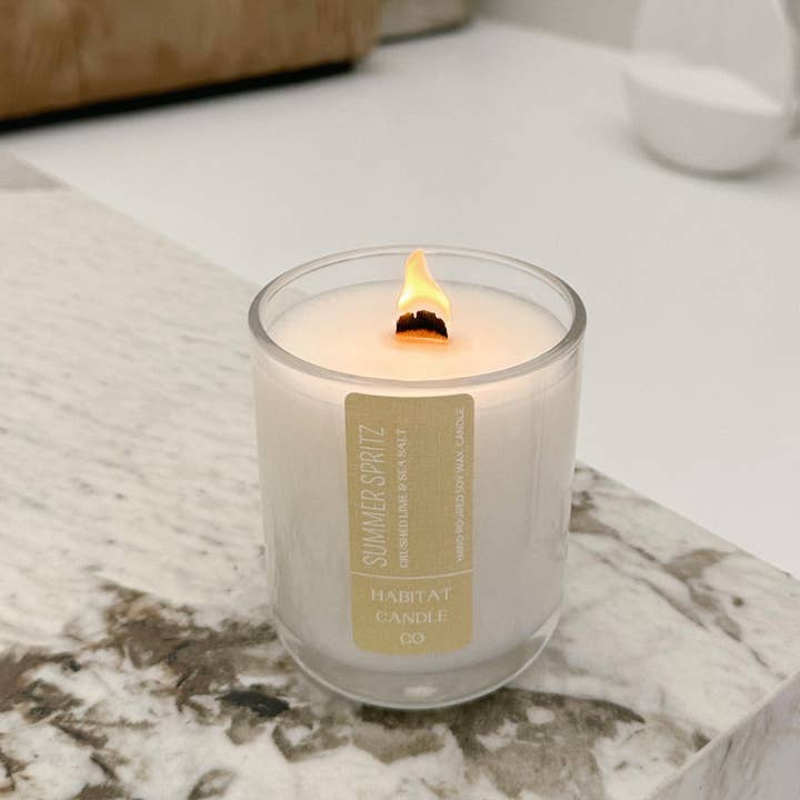 SUMMER SPRITZ - Crushed Lime & Sea Salt for wholesale by Habitat Candle Co