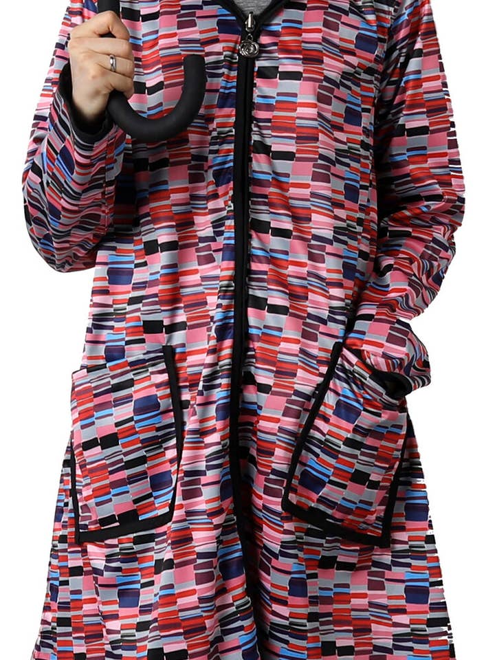 **Closeout Price** Rain Plum Zipper Hooded Raincoat for wholesale by Winding River