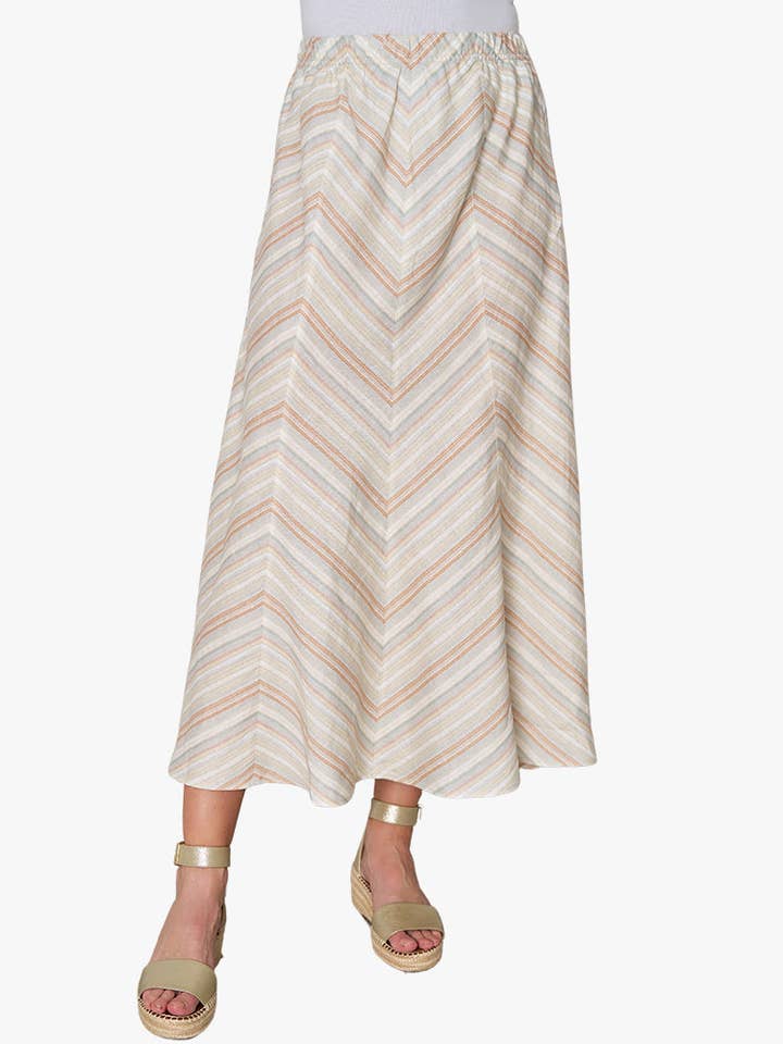 Striped On The Move Skirt (*) for wholesale by Stella Carakasi